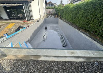 Neubau Betonbecken und Folienauskleidung in Oberwil-Lieli AG