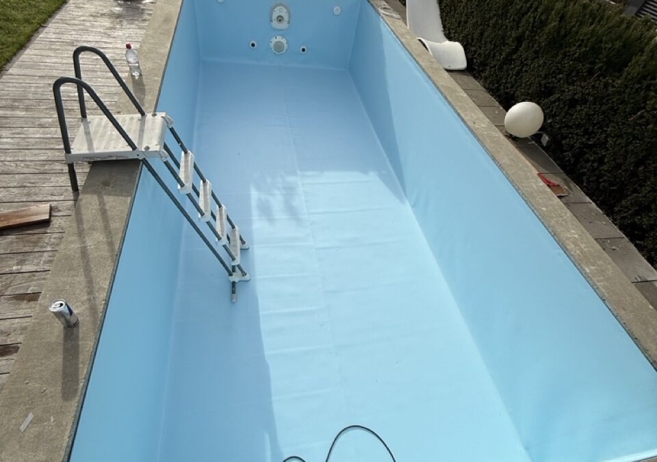 Sanierung Betonpool auf Tiefgarage mit Folienauskleidung in Winterthur
