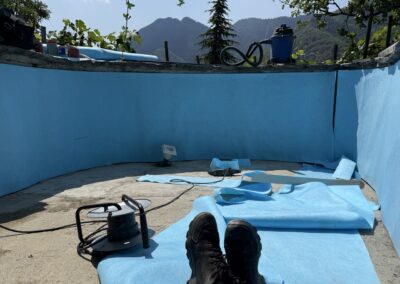 Folienauskleidung im Tessin mal anders